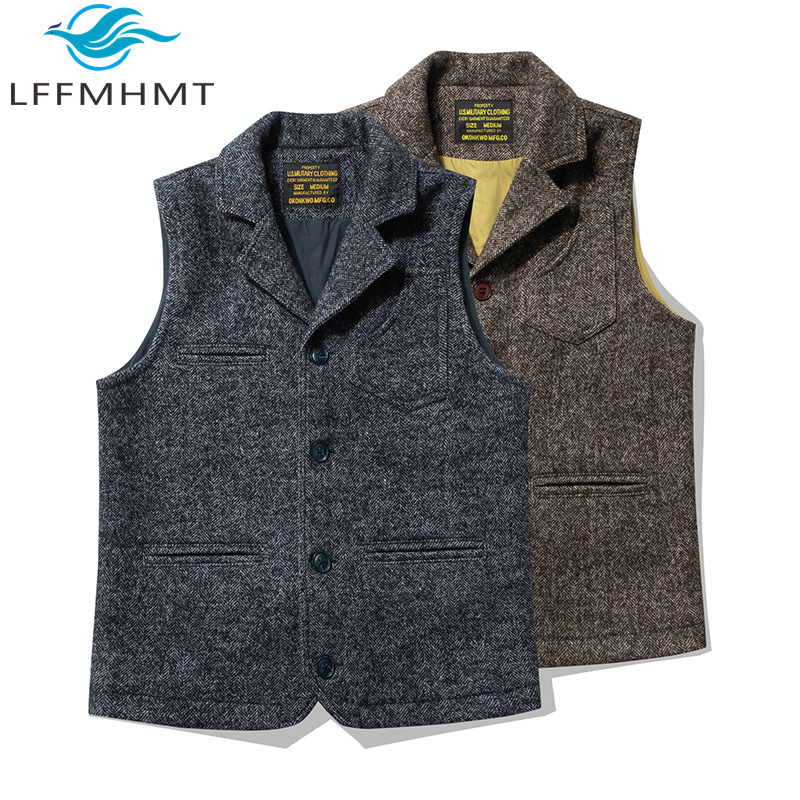 Leather Work Vest - Good Quality Winter Fashion Men's Retro