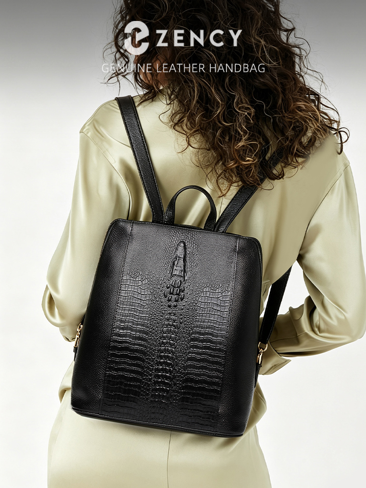 Leather Work Womens Backpack - Zency Nam Da Thật 100% Chính