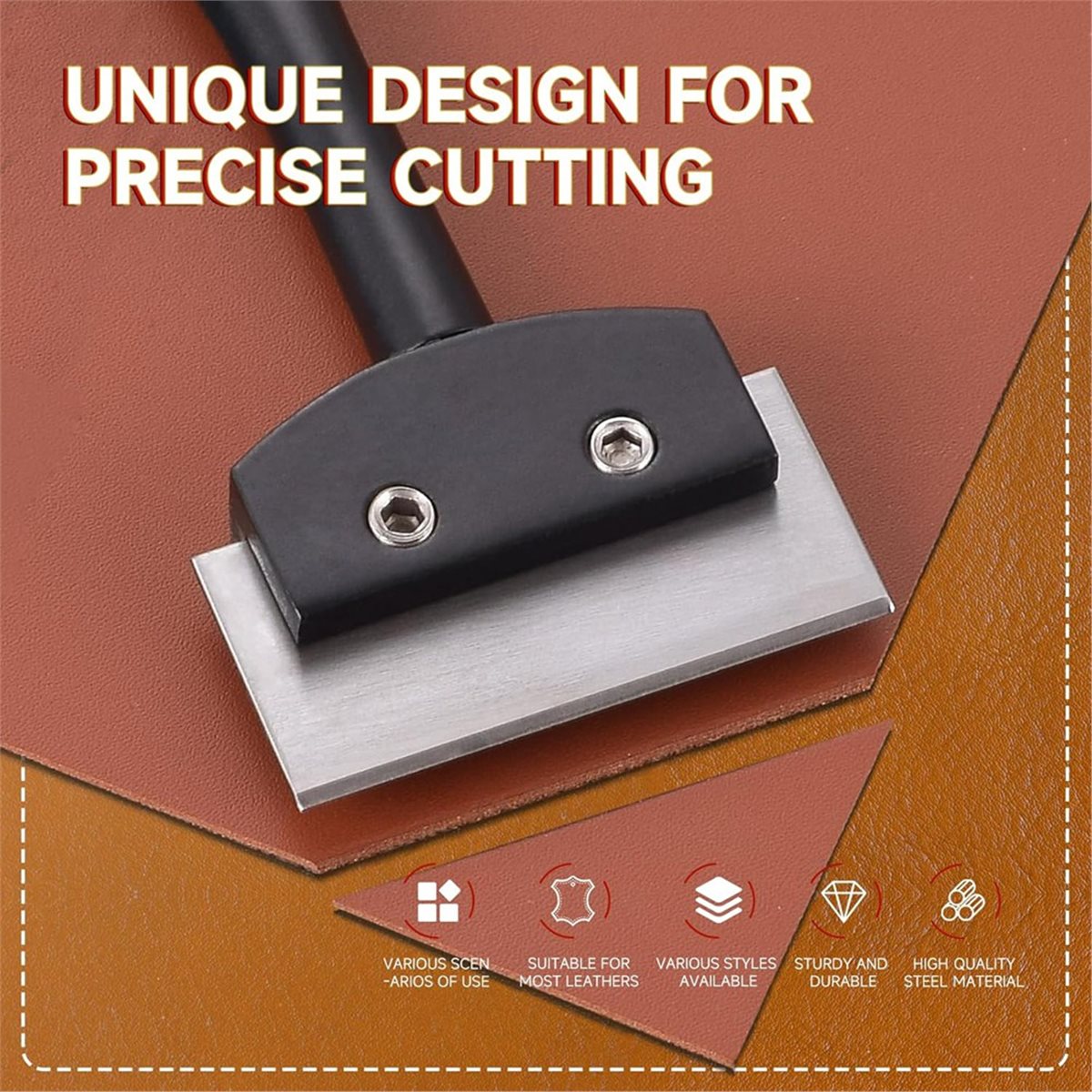 DT38 Professional Carbon Steel - đánh giá và giá Leatherwork Knife