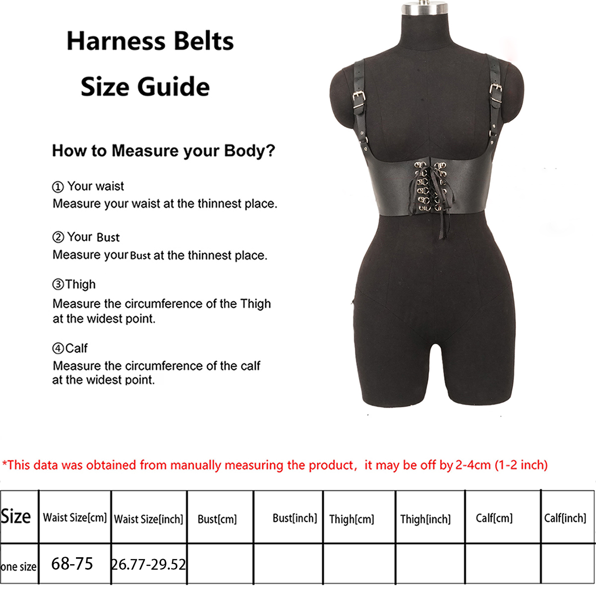Women Fashion Belt Punk Waist- - đánh giá và giá Leather Work Harness