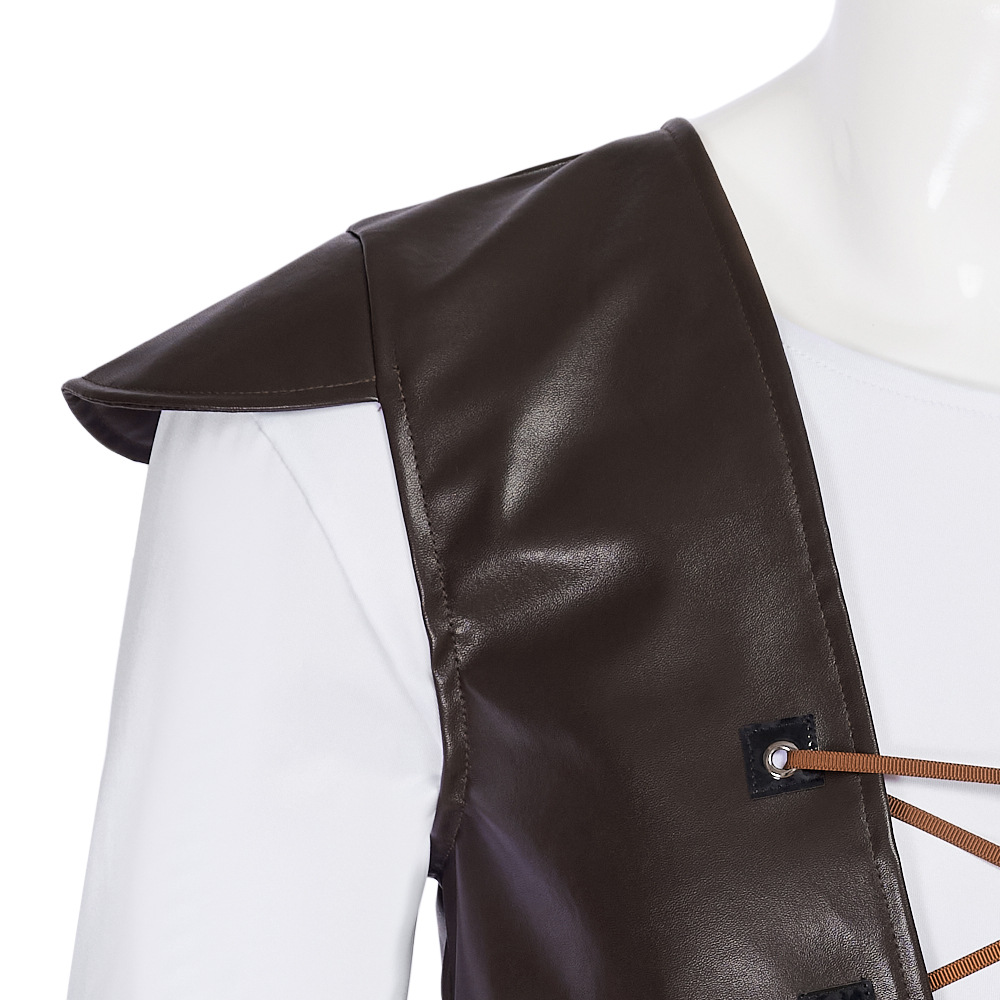 Shrek Cosplay Costumes Green H - đánh giá và giá Leather Work Vest