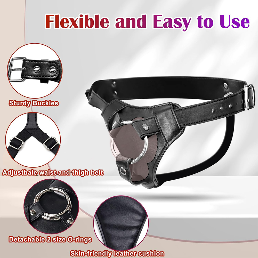 Strap On Dildo Harness Adult S - đánh giá và giá Leather Work Harness