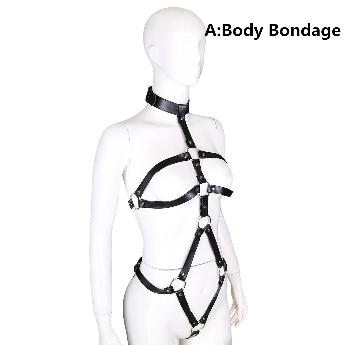 BDSM Bondage Women Garter Set  - đánh giá và giá Leather Work Harness
