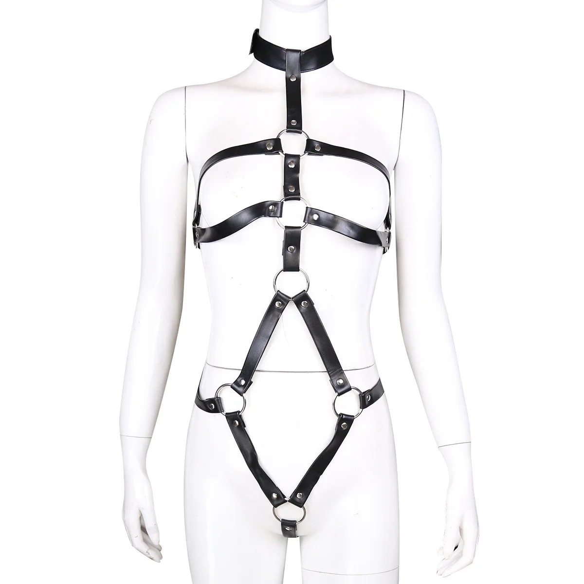 BDSM Bondage Women Garter Set  - đánh giá và giá Leather Work Harness