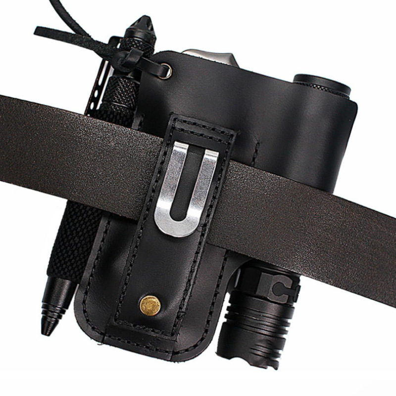 EDC Leather Flashlight Tool Ho - đánh giá và giá Leatherwork Knives