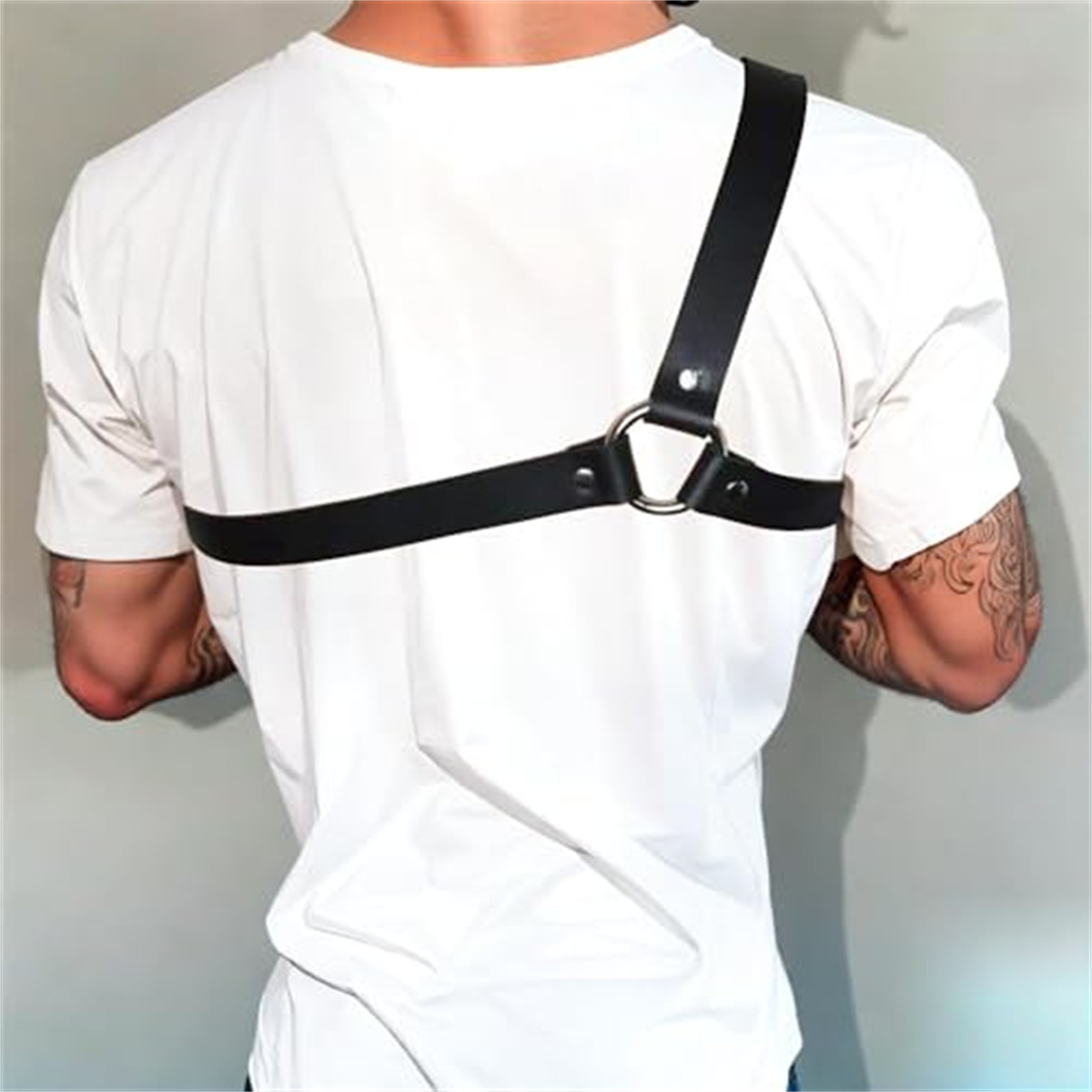 Gothic Men Leather Suspenders  - đánh giá và giá Leather Work Harness