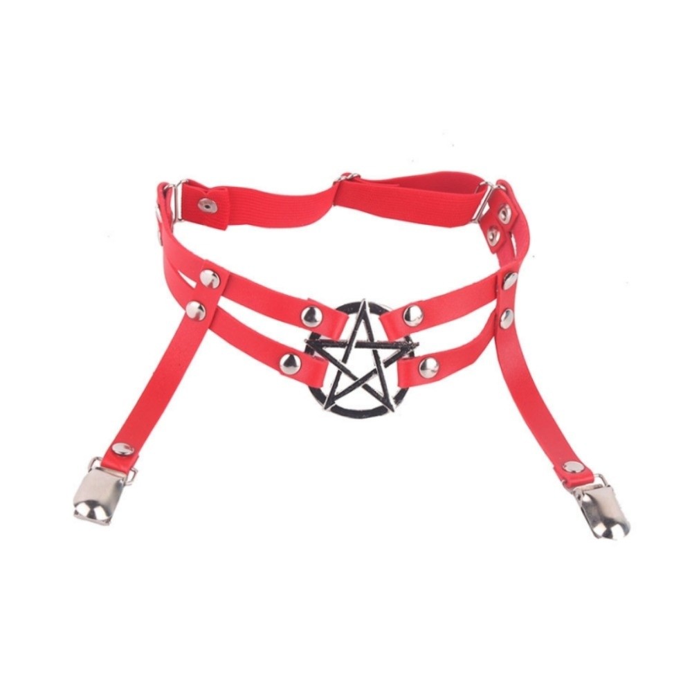 Cool Adjustable Pentagram Leg  - đánh giá và giá Leather Work Harness