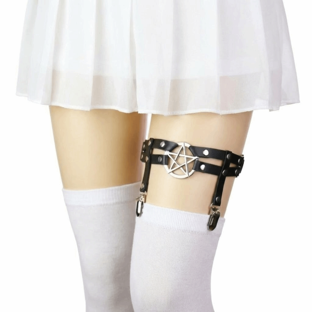 Cool Adjustable Pentagram Leg  - đánh giá và giá Leather Work Harness