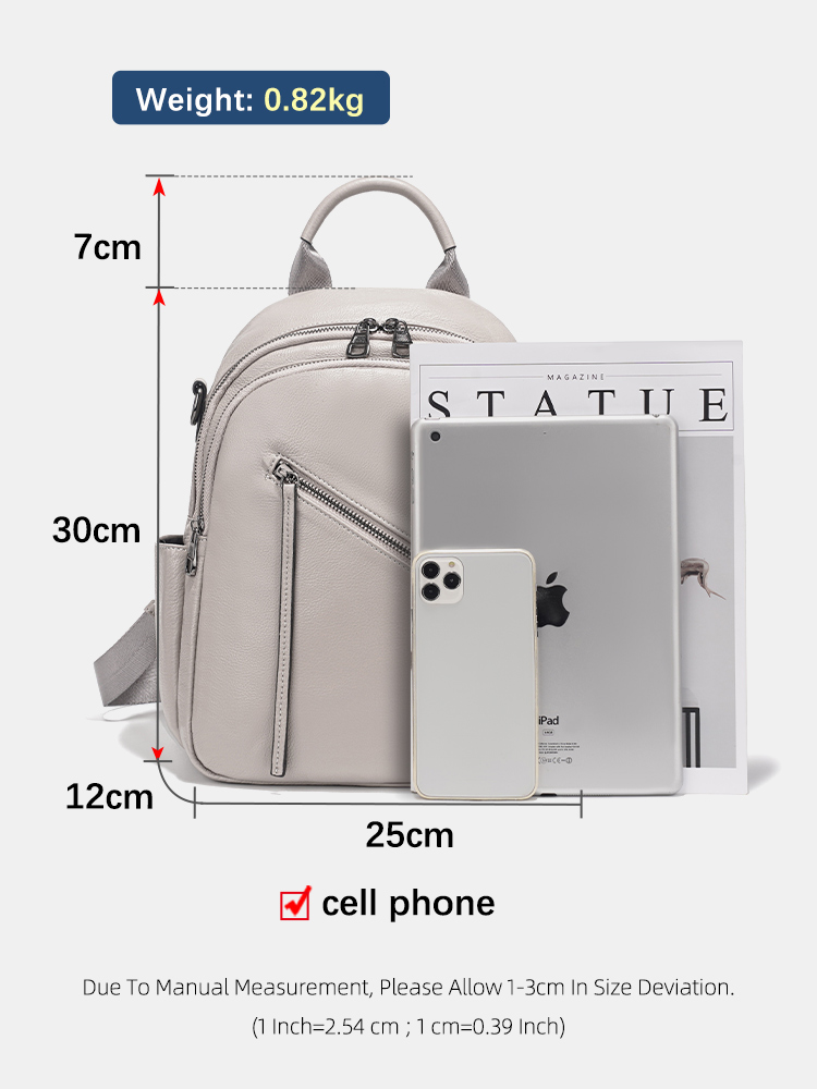 Zency Women's Genuine Leather  - đánh giá và giá Leather Work Womens Backpack