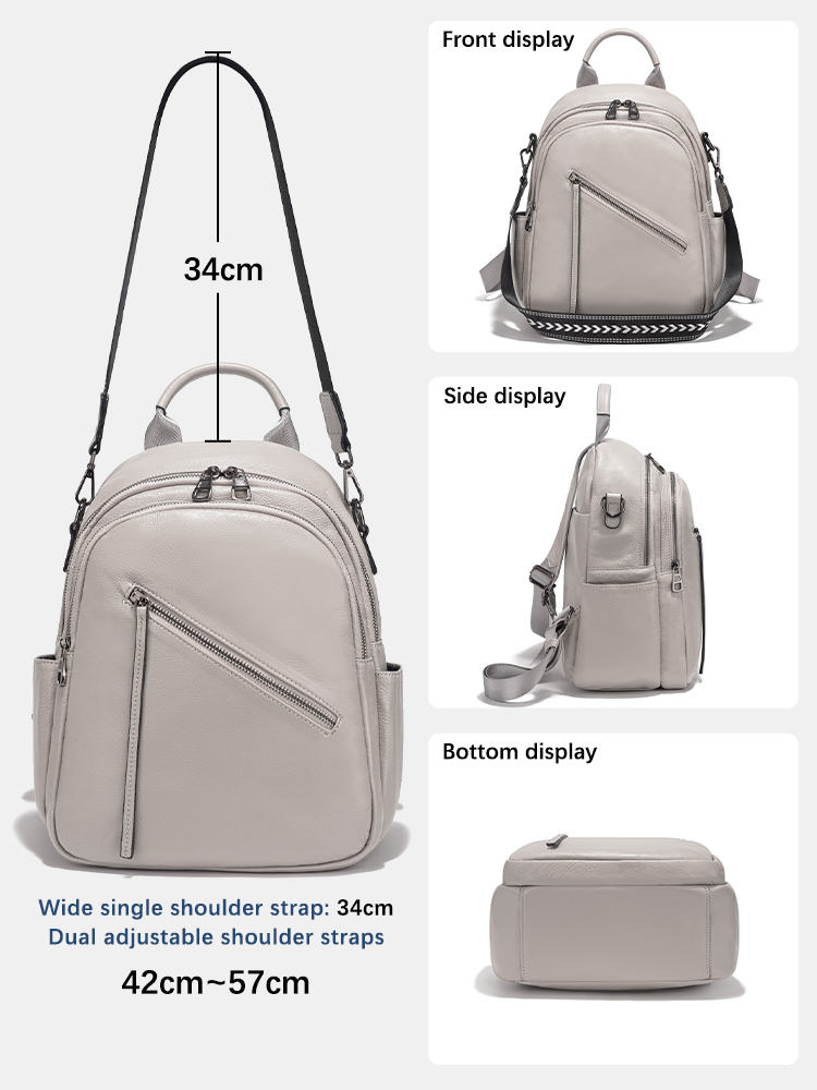 Zency Women's Genuine Leather  - đánh giá và giá Leather Work Womens Backpack