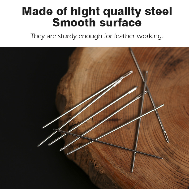 WUTA 24 Chiếc Mắt Lớn Cùn Khâu - đánh giá và giá Leather Needle Harness