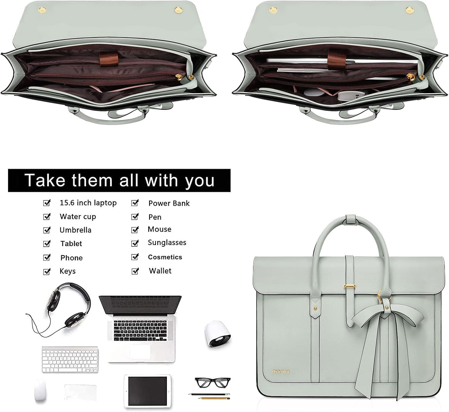 Laptop Bag Women's Handbag 13  - đánh giá và giá Leather Work Womens Backpack