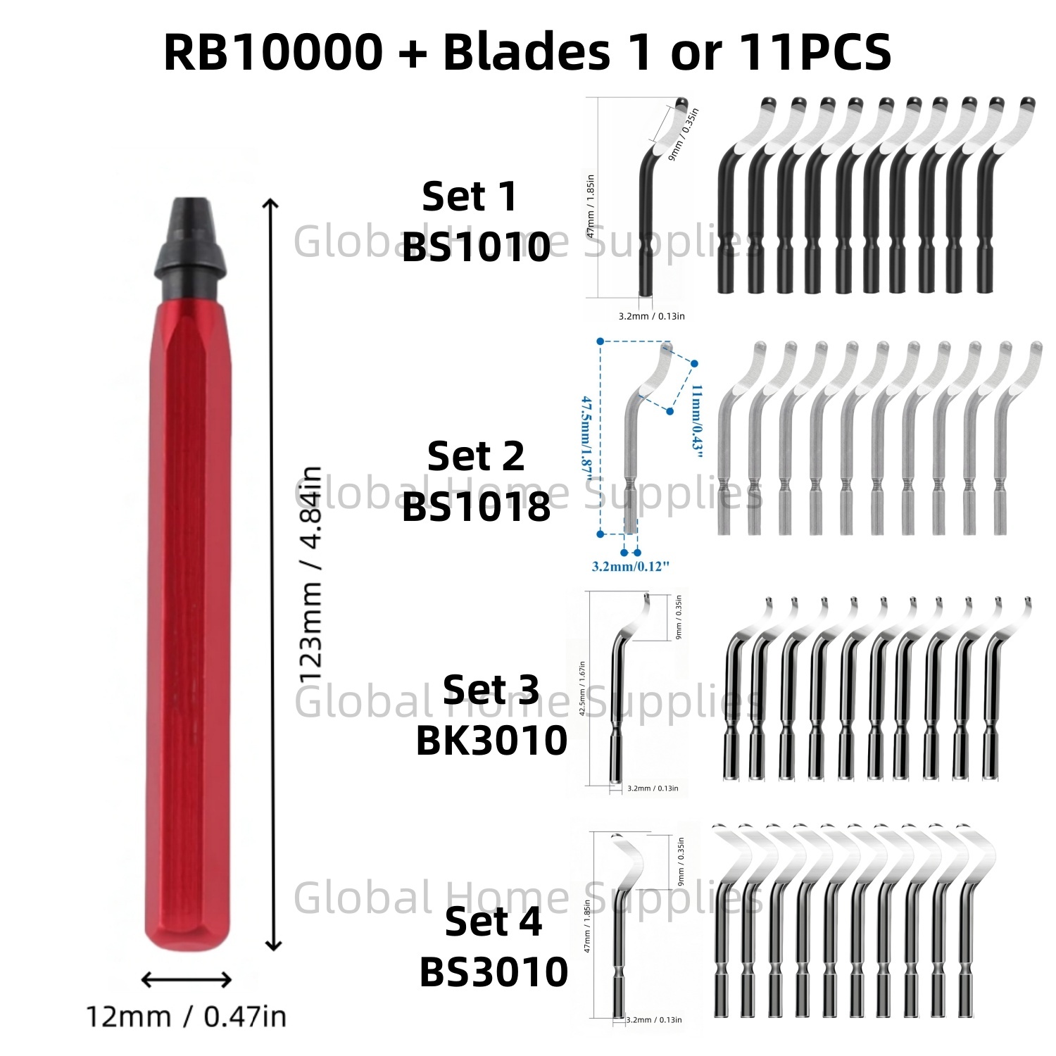 Deburring Tool Set RB1000 with - đánh giá và giá Swivel Knife Tool