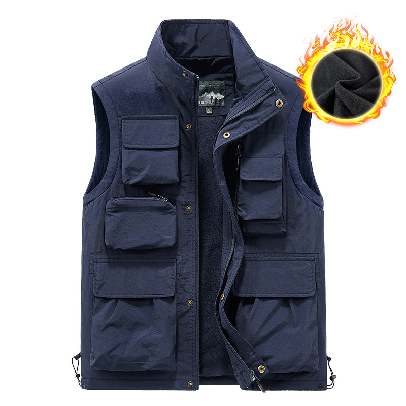 Men Winter Outdoor Fleece Wais - đánh giá và giá Leather Work Vest