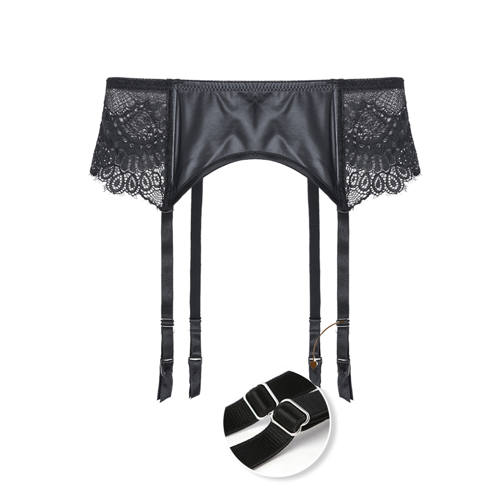 Lace Faux Leather Garter Belt  - đánh giá và giá Leather Work Harness