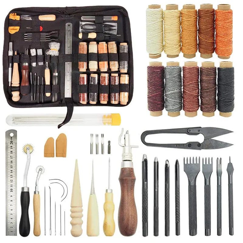 Leather Working Tools Set For  - đánh giá và giá Beginner Leatherwork Kit