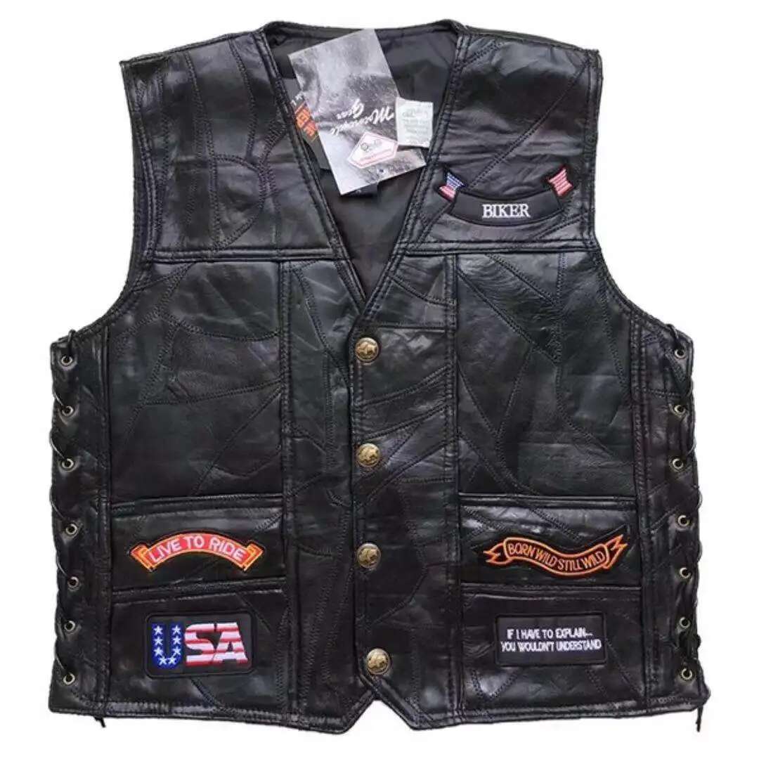 Motorcycle Style American Clas - đánh giá và giá Leather Work Vest