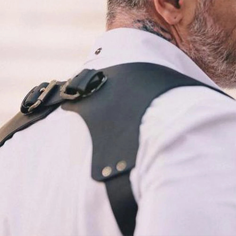 Men's Suspenders Belts New Fas - đánh giá và giá Leather Work Harness