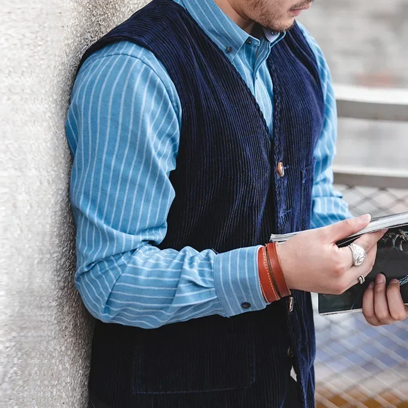 Workwear American Retro Vest f - đánh giá và giá Leather Work Vest