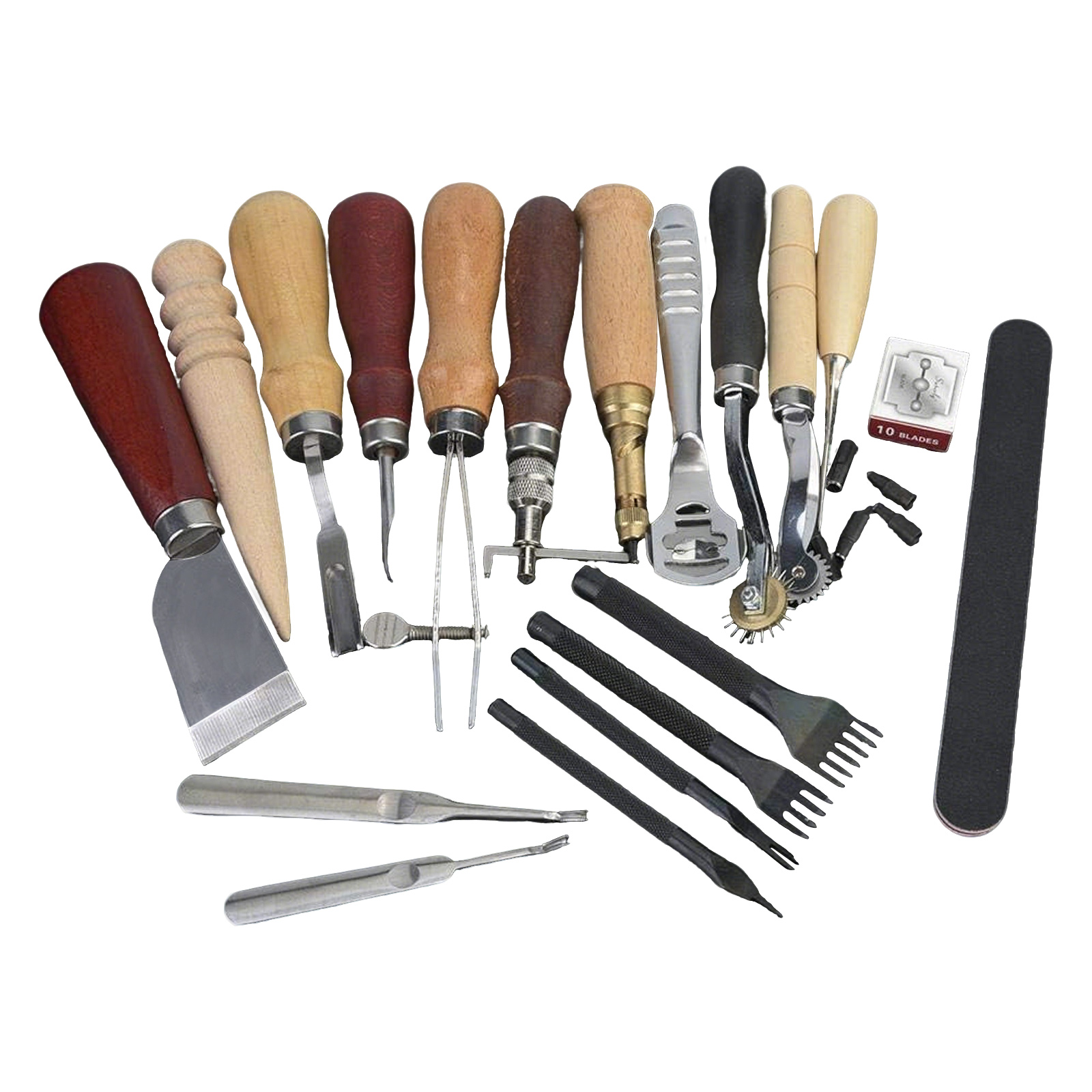 Leather Tools, 19 Pcs Leather  - đánh giá và giá Beginner Leatherwork Kit