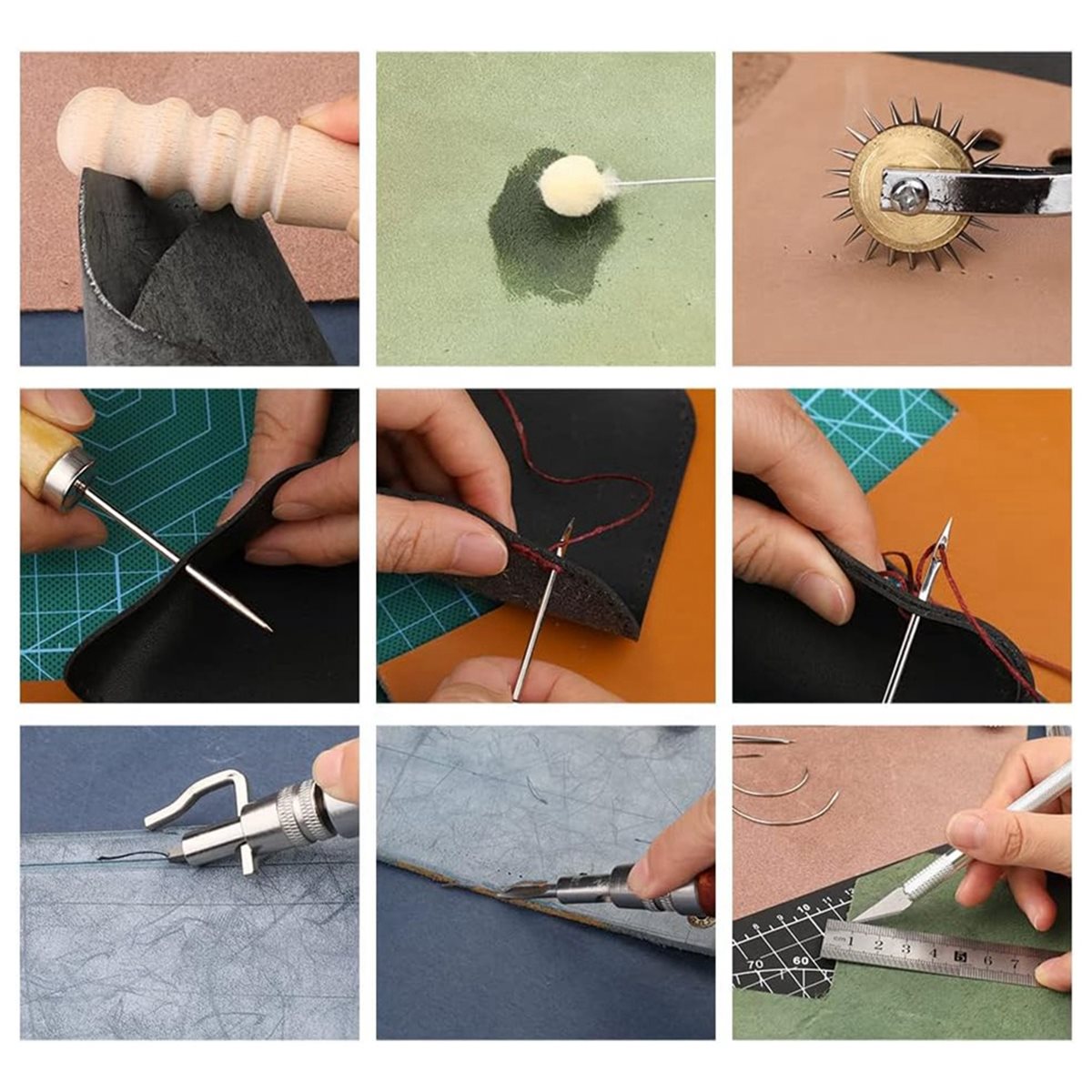 66Pcs Leather Working Tools Ki - đánh giá và giá Beginner Leatherwork Kit