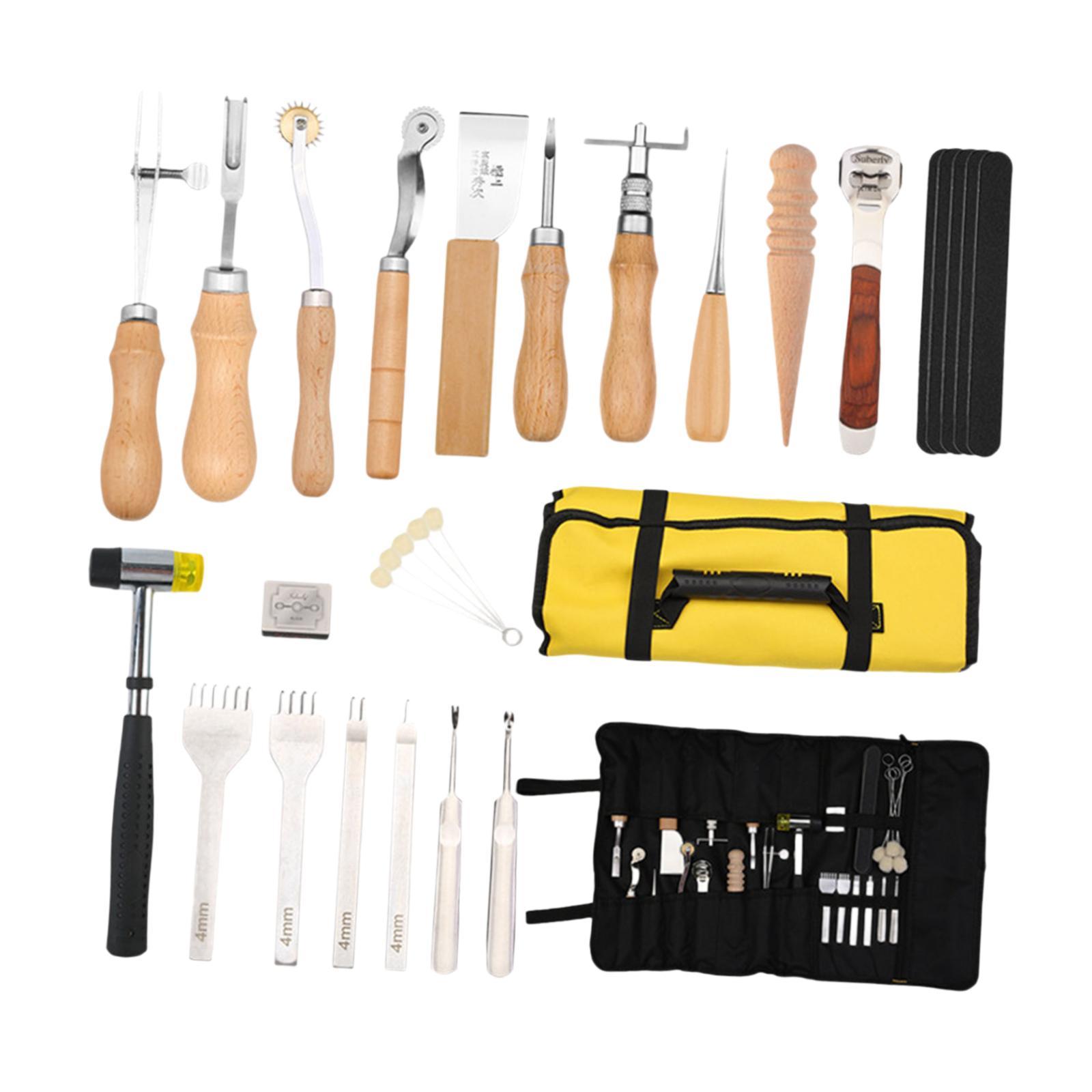 29x PU Leather Working Kit Equ - đánh giá và giá Beginner Leatherwork Kit