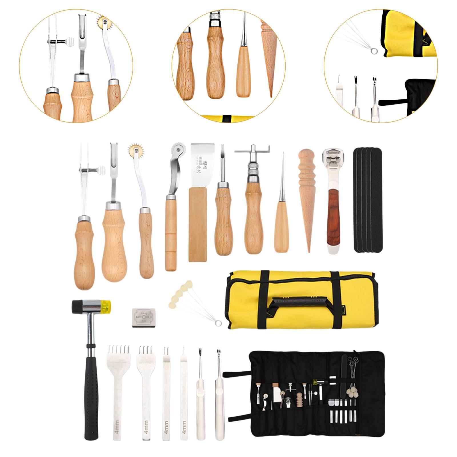 29x PU Leather Working Kit Equ - đánh giá và giá Beginner Leatherwork Kit