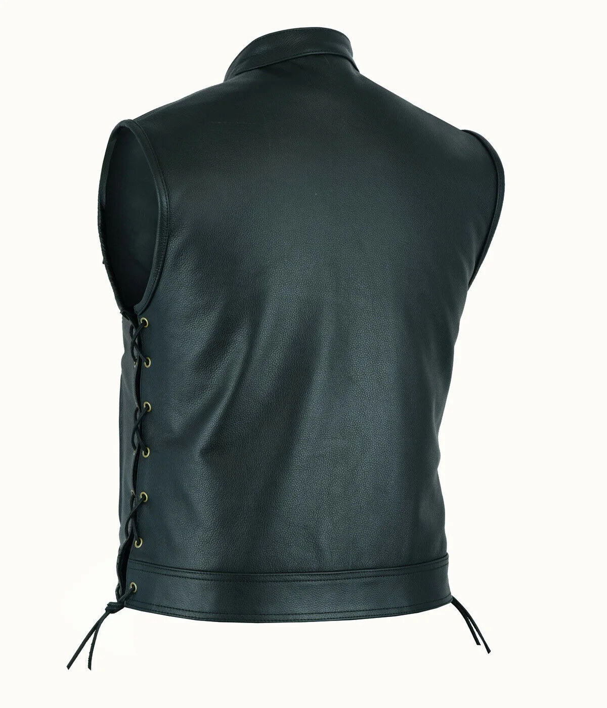 Vest Leather Punk Fashion Casu - đánh giá và giá Leather Work Vest