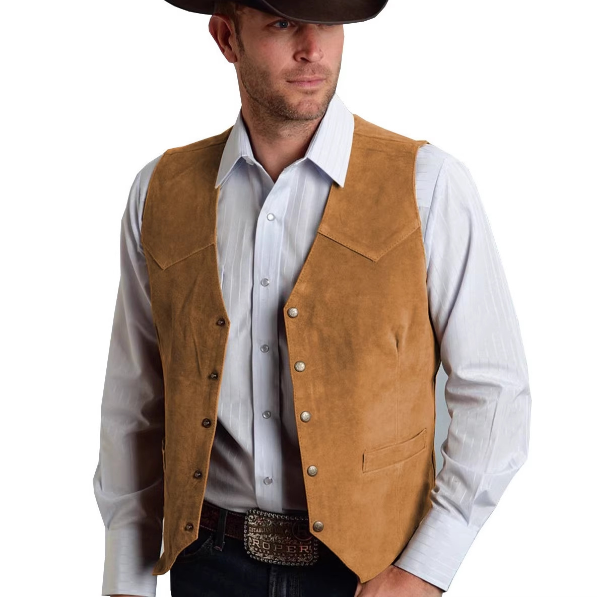 2026 Men Vest Gold Suede Leath - đánh giá và giá Leather Work Vest