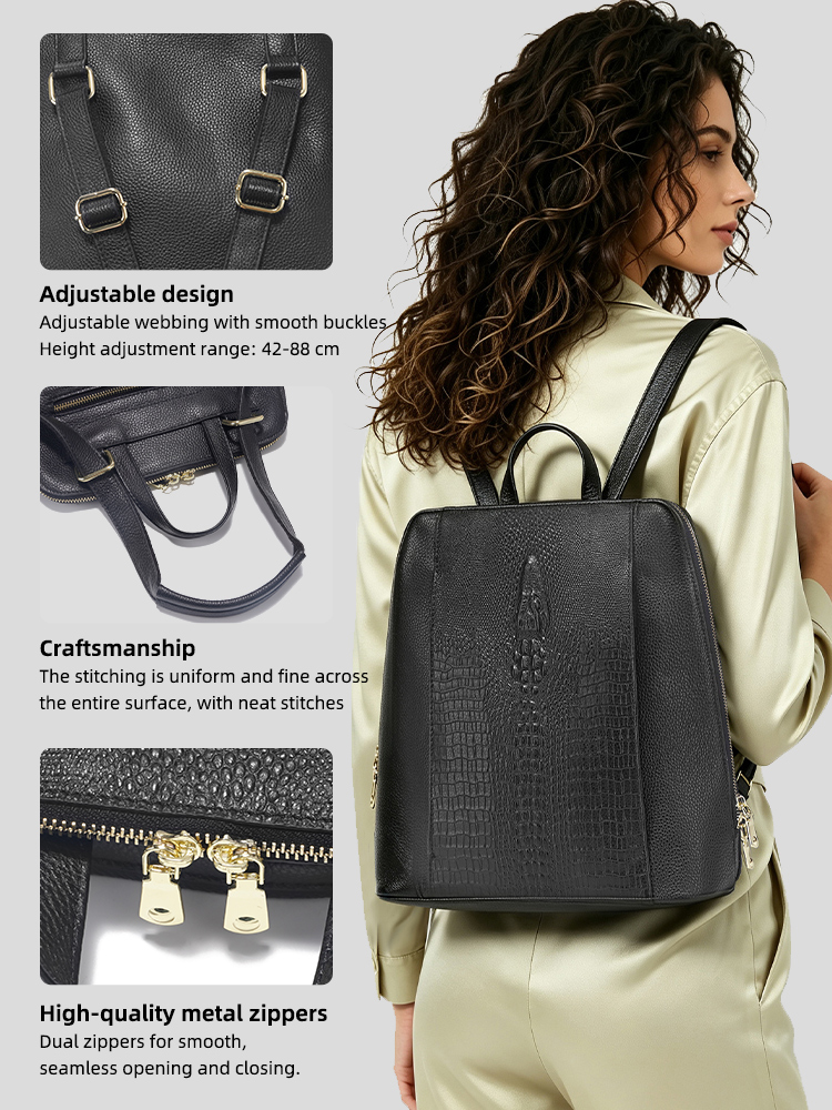 Zency Nam Da Thật 100% Chính H - đánh giá và giá Leather Work Womens Backpack