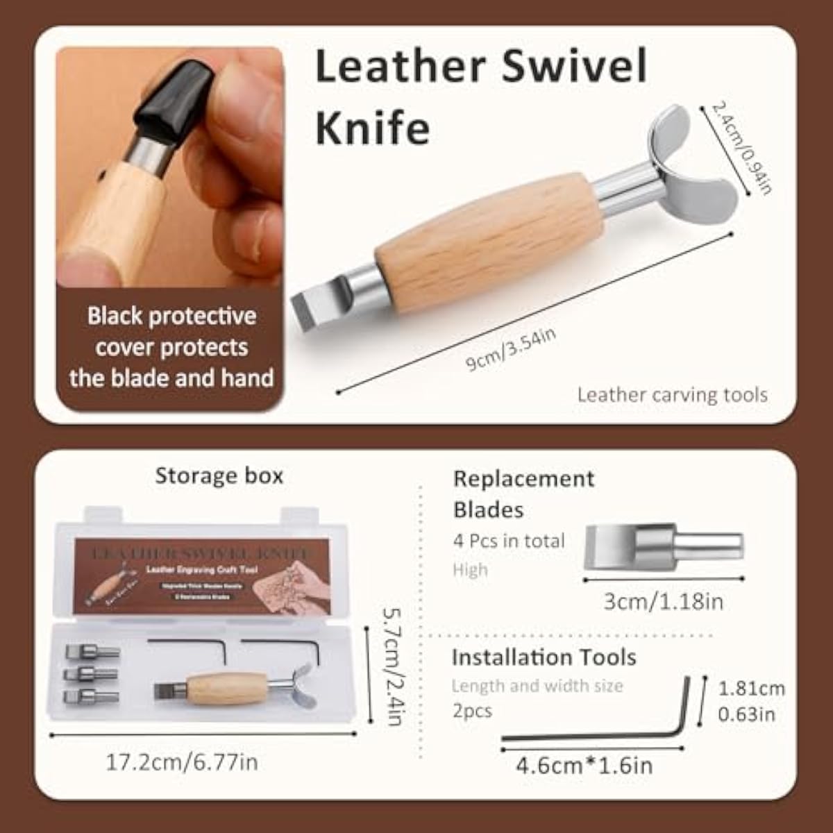 Leather Swivel Knife, Leather  - đánh giá và giá Leatherwork Knife